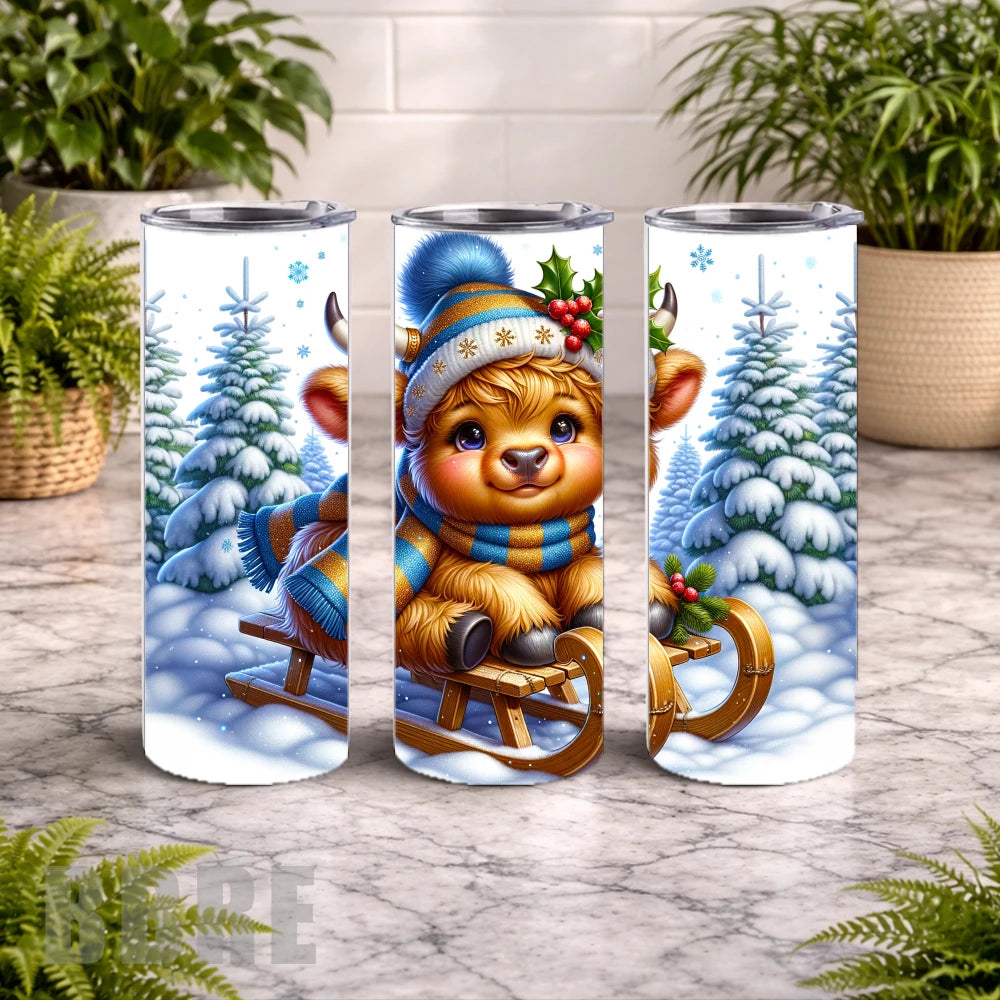 Winter Buffalo 20 OZ Wrap Mockup