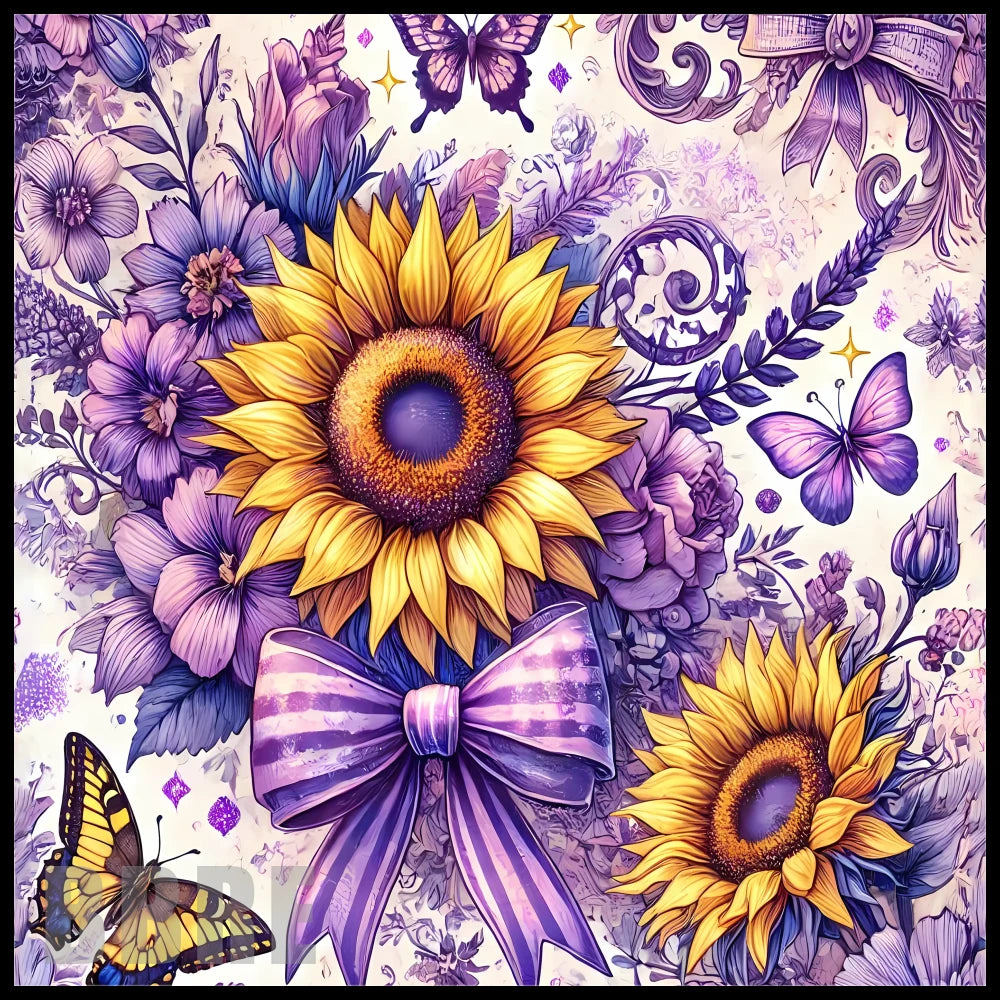 Floral Elegance 3 20 OZ Sublimation Wrap