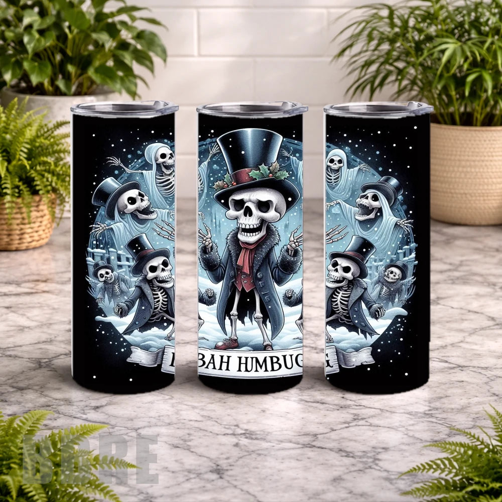 Skeleton Spirits 20 OZ Wrap Mockup