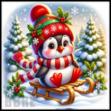 Festive Penguin 2 20 OZ Sublimation Wrap