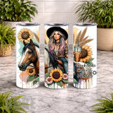Coffee & Horses 20 OZ Wrap Mockup