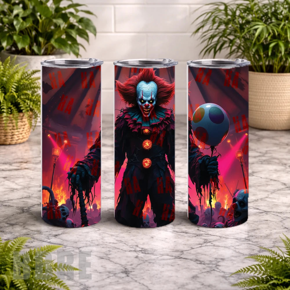 Creepy Clown 20 OZ Wrap Mockup