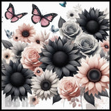 Floral Butterfly 10 20 OZ Sublimation Wrap