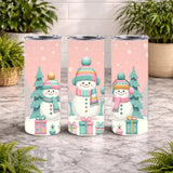 Snowman Trio 20 OZ Wrap Mockup