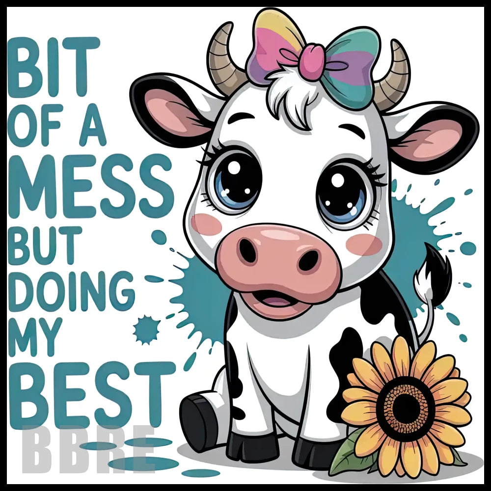 Cute Cow 11 20 OZ Sublimation Wrap