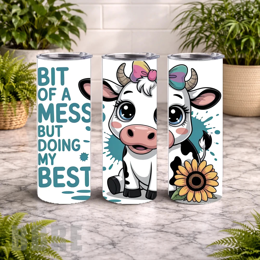 Cute Cow 11 20 OZ Wrap Mockup