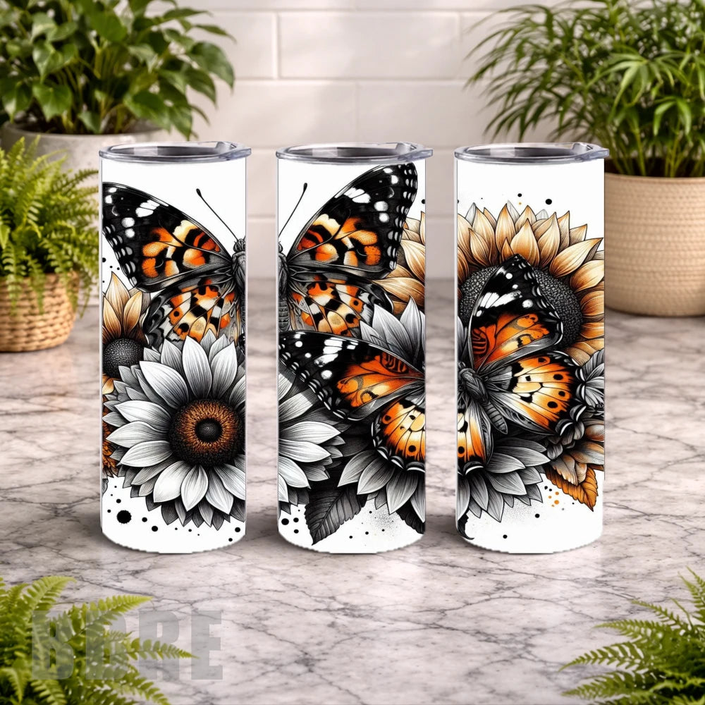 Butterfly Bloom 18 20 OZ Wrap Mockup