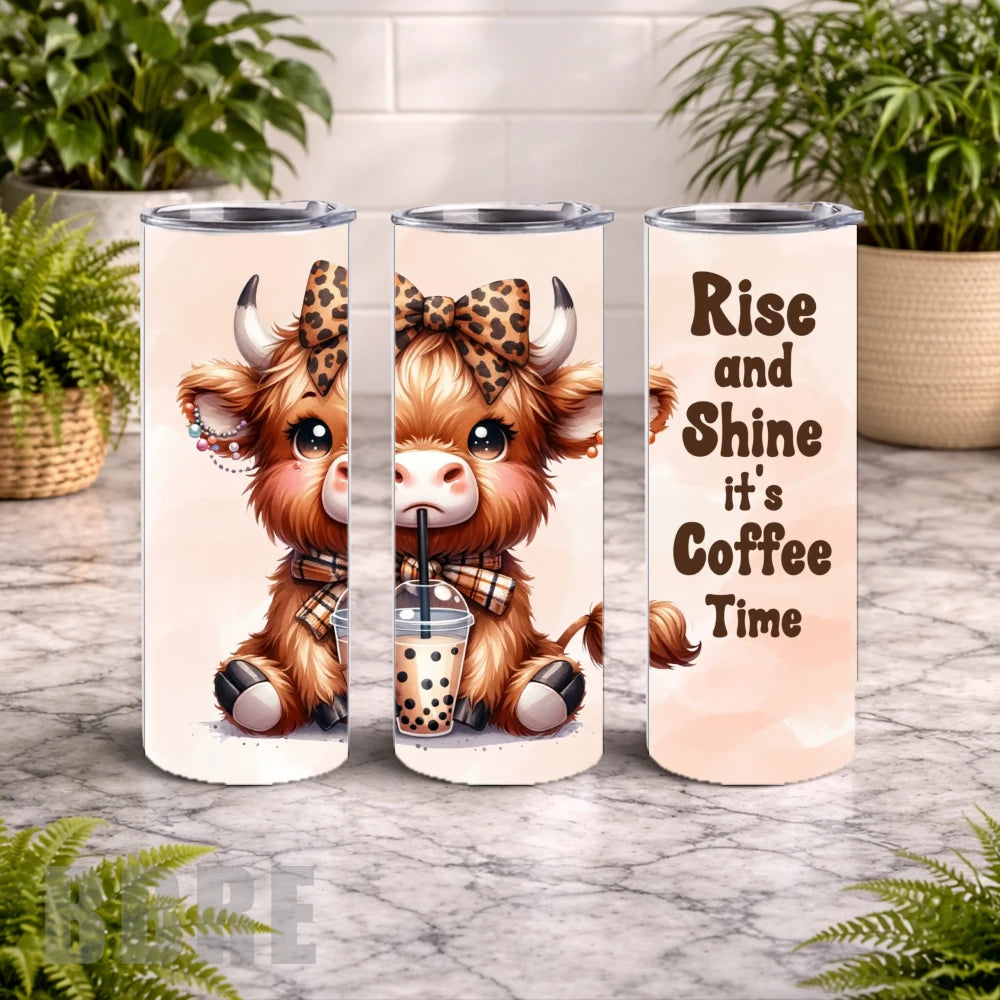 Coffee Cow 20 OZ Wrap Mockup