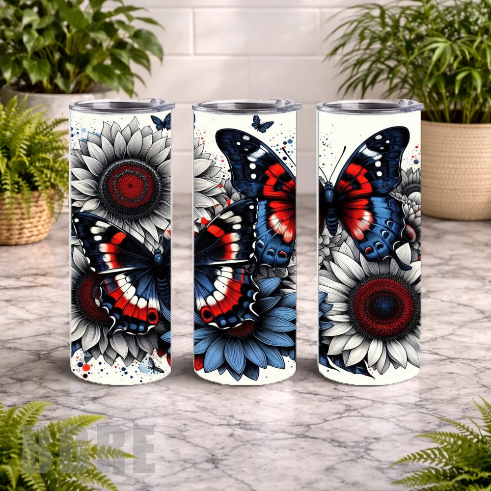 Butterfly Bloom 19 20 OZ Wrap Mockup