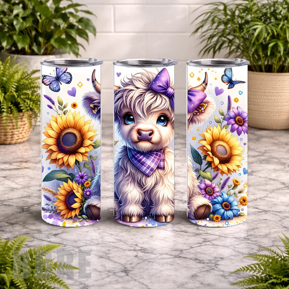 Fluffy Highland 2 20 OZ Wrap Mockup