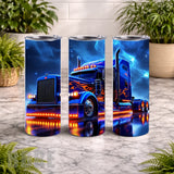 Flaming Truck 4 20 OZ Wrap Mockup