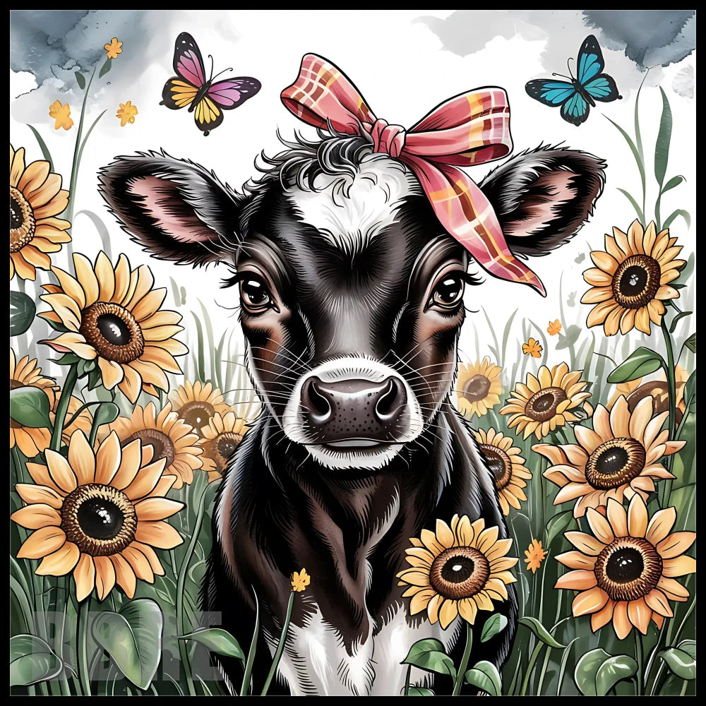 Sunflower Cow 3 20 OZ Sublimation Wrap