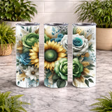 Floral Burst 19 20 OZ Wrap Mockup