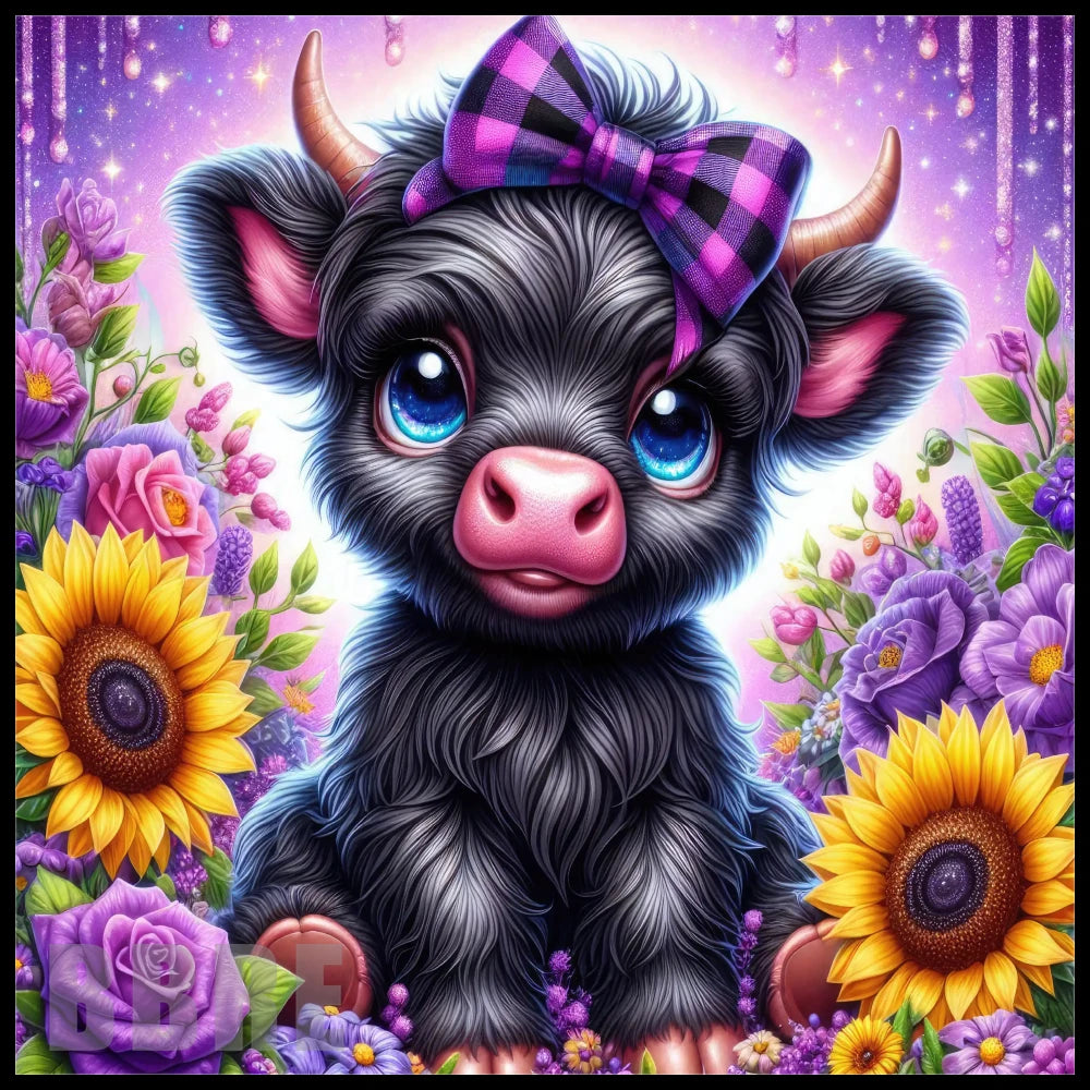 Floral Cow 4 20 OZ Sublimation Wrap