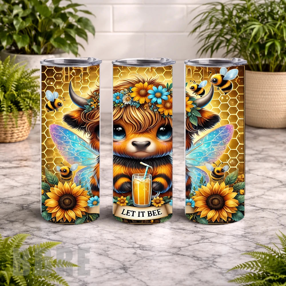 Bee Cow 20 OZ Wrap Mockup