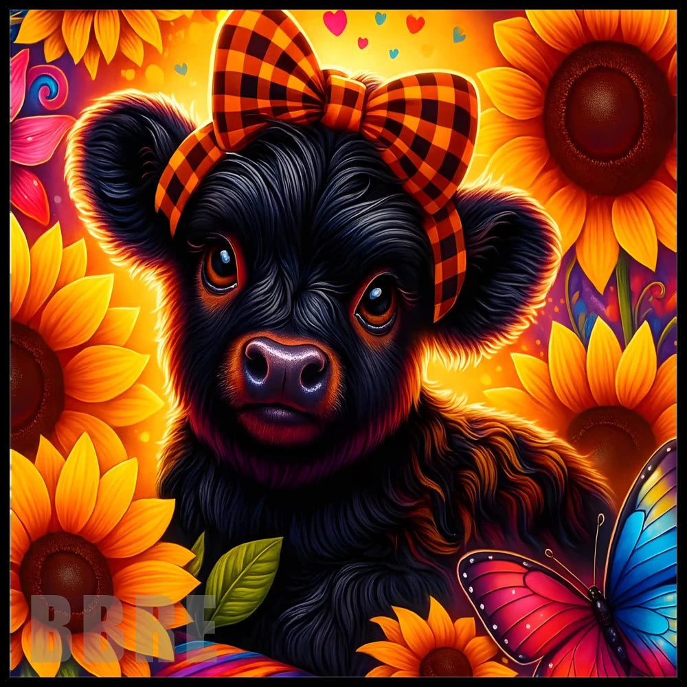 Sunflower Cow 5 20 OZ Sublimation Wrap