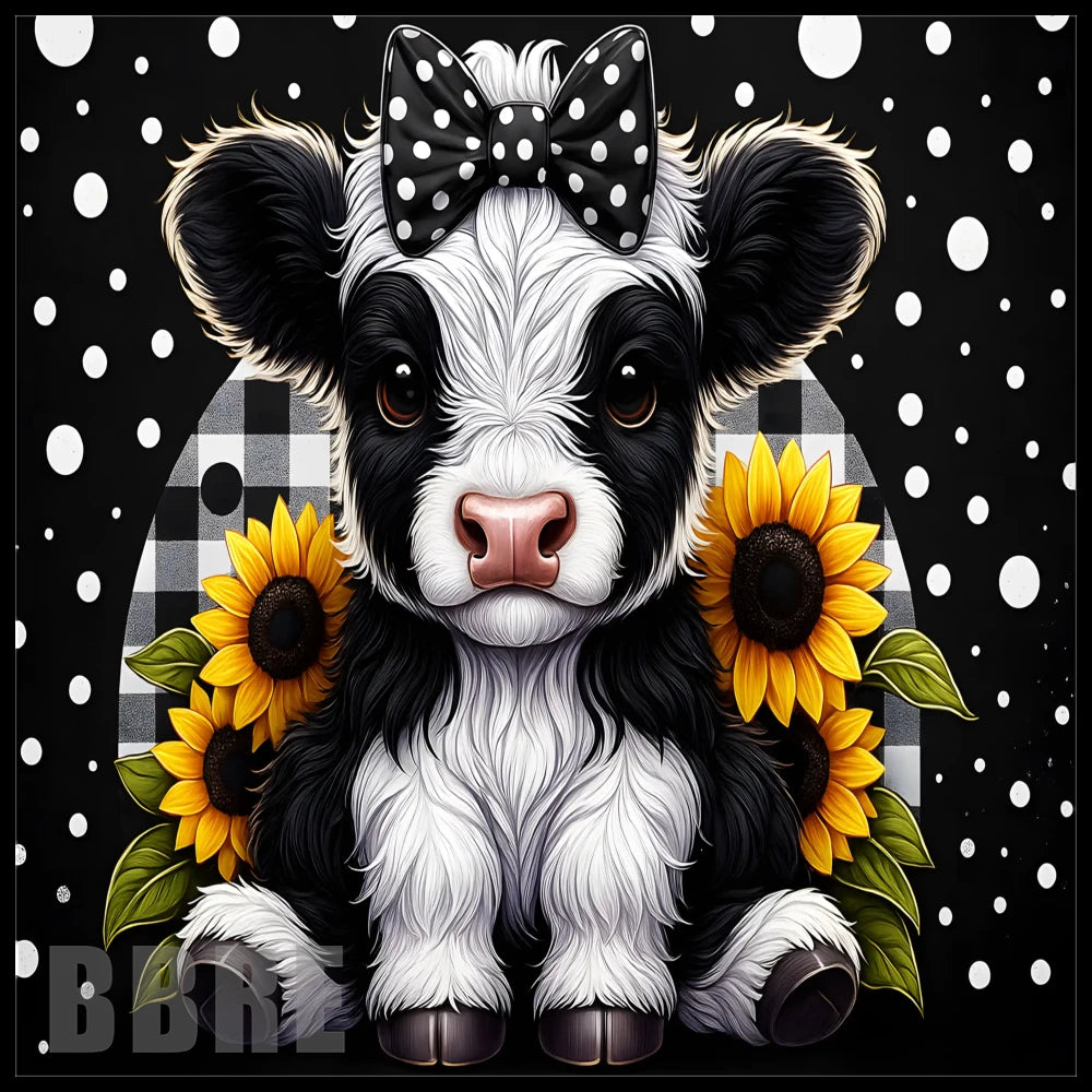 Cow Sunflower 20 OZ Sublimation Wrap