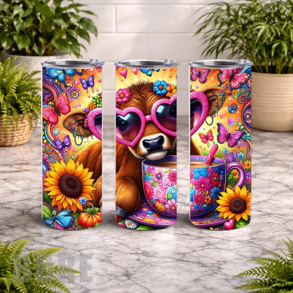 Cute Cow 5 20 OZ Wrap Mockup