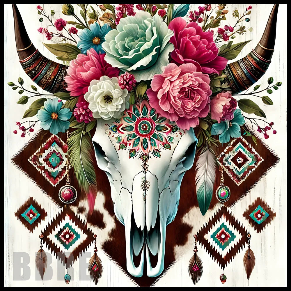 Floral Skull 6 20 OZ Sublimation Wrap