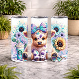 Cute Puppy 3 20 OZ Wrap Mockup