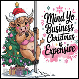 Christmas Cow 20 OZ Sublimation Wrap