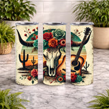 Floral Skull 8 20 OZ Wrap Mockup