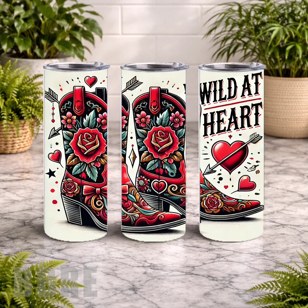 Wild Heart Boots 20 OZ Wrap Mockup