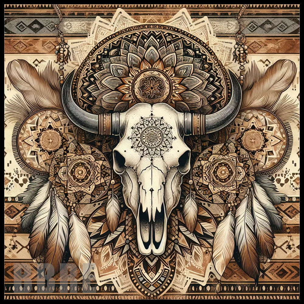 Buffalo Skull 4 20 OZ Sublimation Wrap