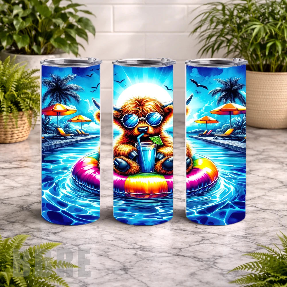 Chill Highlander 20 OZ Wrap Mockup