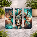 Feathered Skull 20 OZ Wrap Mockup