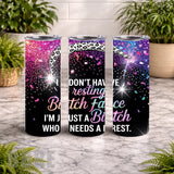 Resting Bitch 20 OZ Wrap Mockup