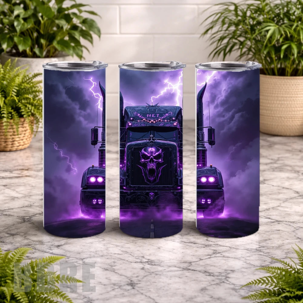 Skull Truck 2 20 OZ Wrap Mockup