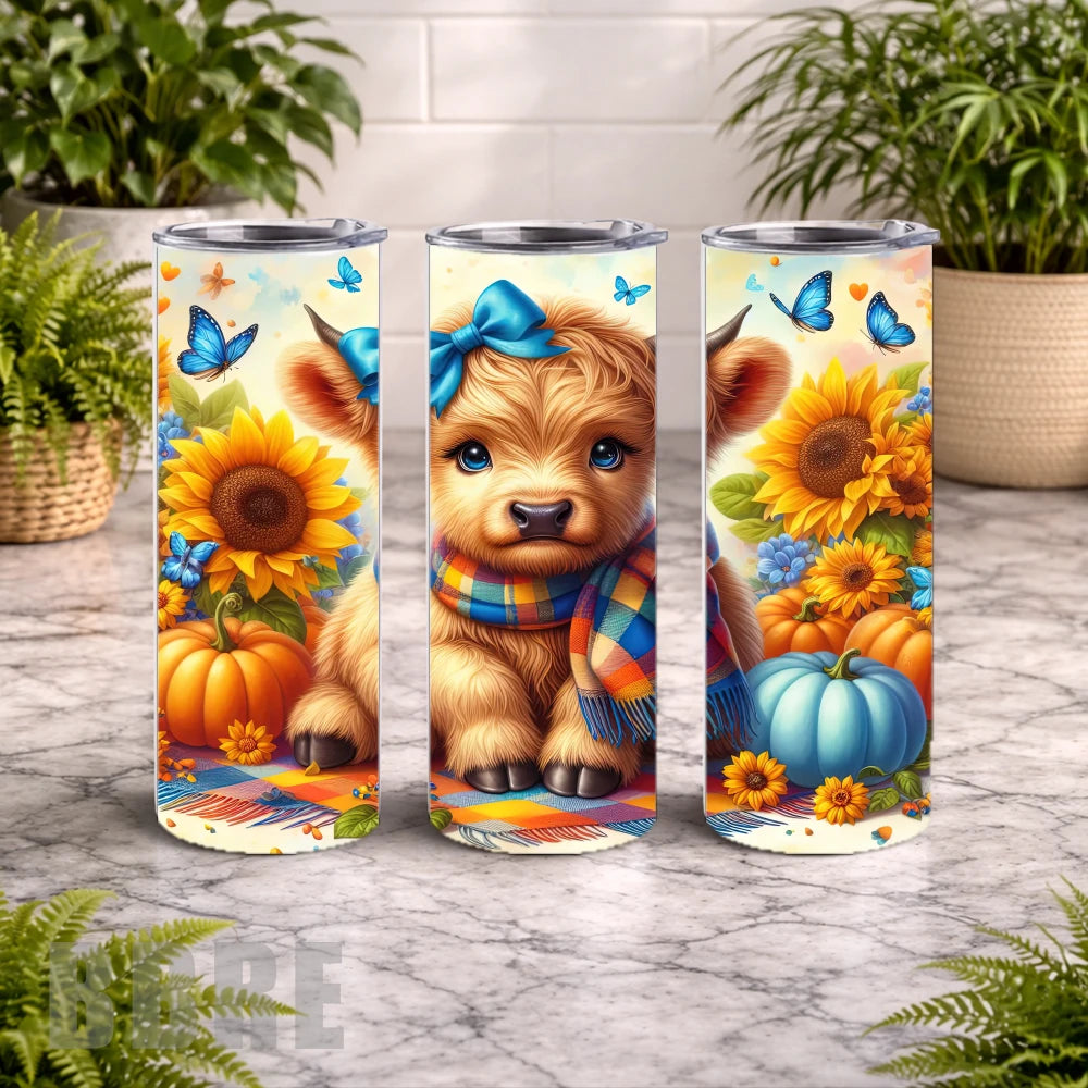 Highland Cow 5 20 OZ Wrap Mockup