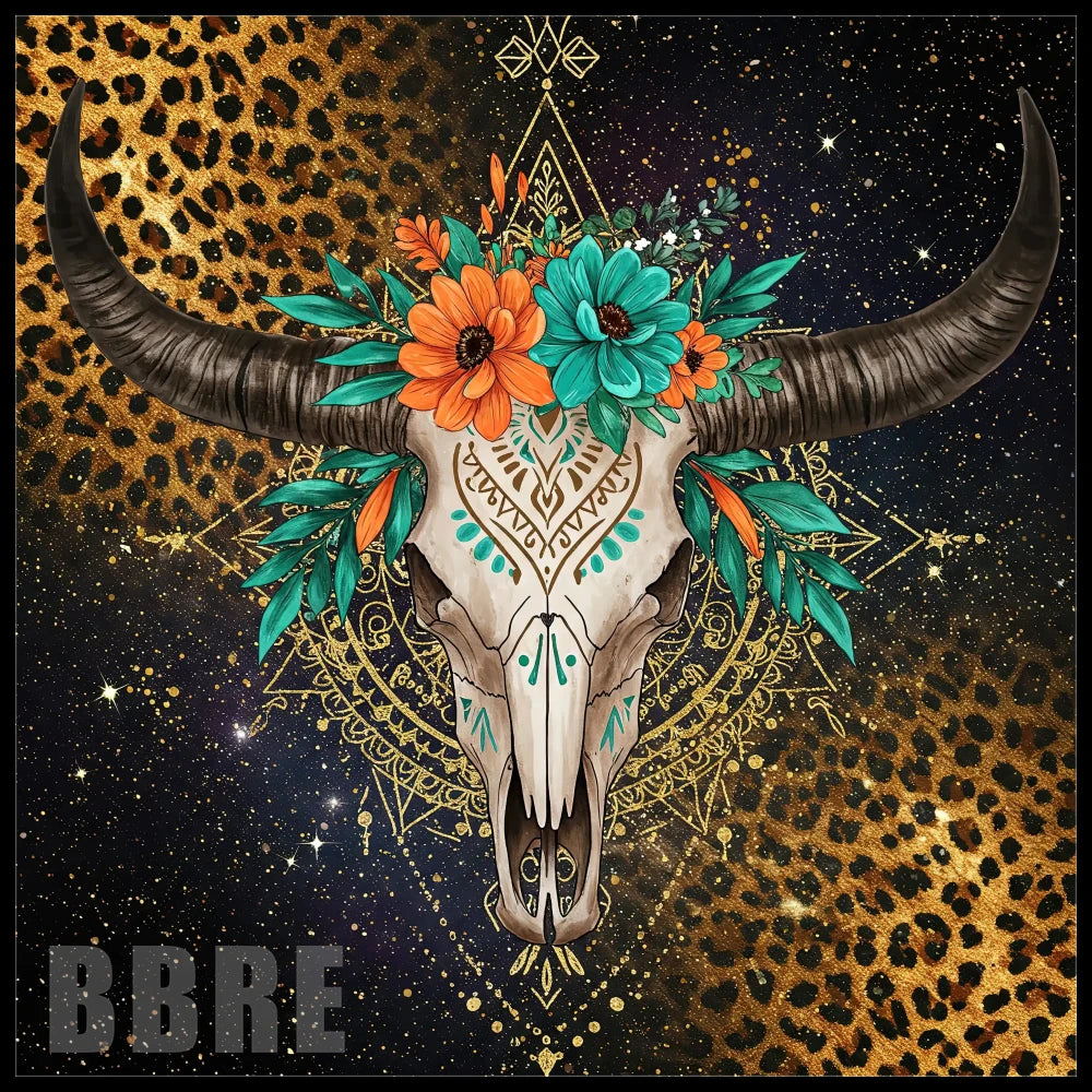Floral Skull 10 20 OZ Sublimation Wrap