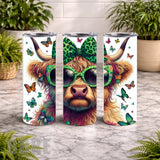 Chic Highland Cow 20 OZ Wrap Mockup