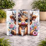 Cute Cow 7 20 OZ Wrap Mockup