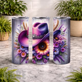 Floral Cowboy 20 OZ Wrap Mockup