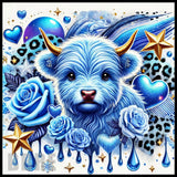 Blue Highland Cow 20 OZ Sublimation Wrap