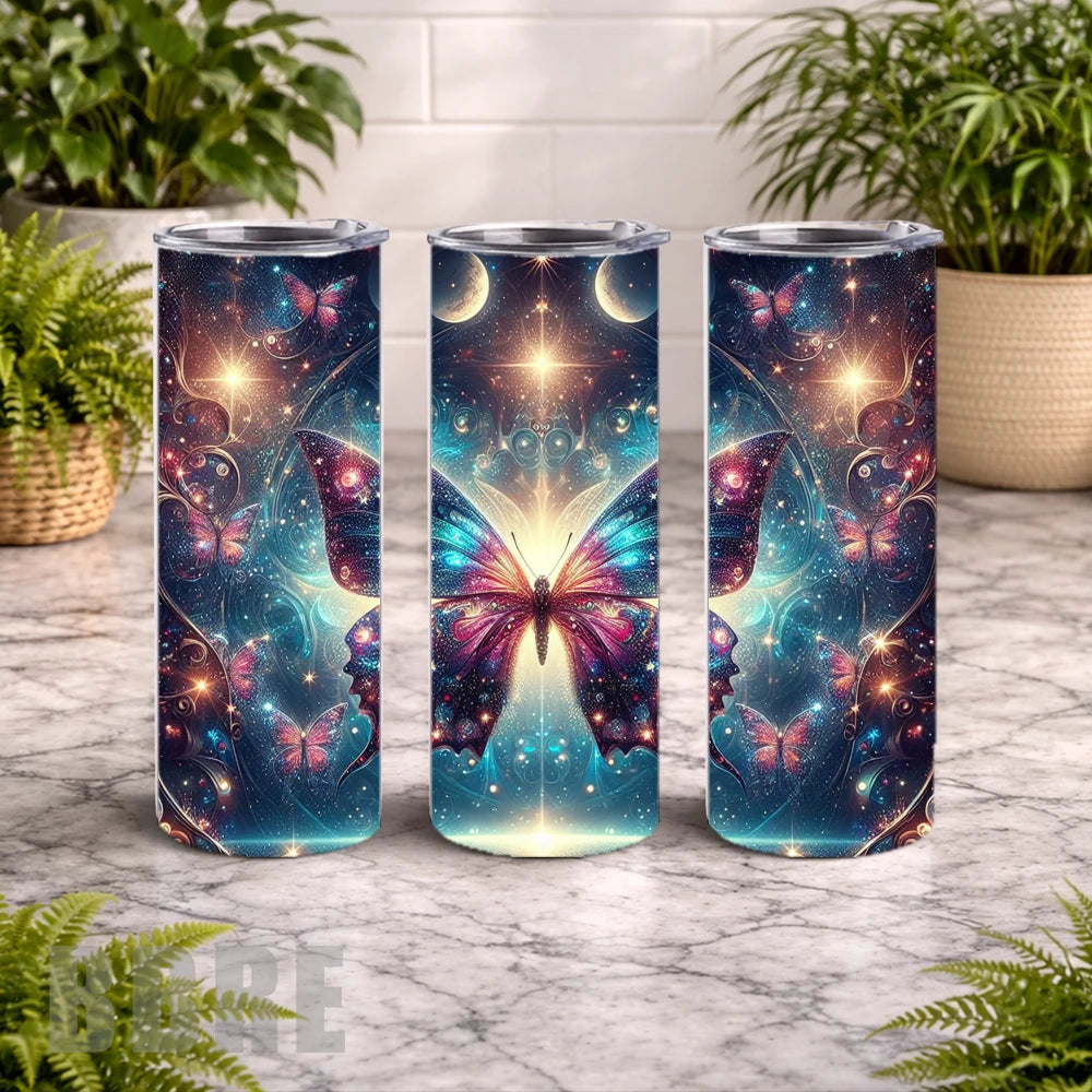 Cosmic Butterfly 2 20 OZ Wrap Mockup