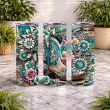 Cowboy Boot 20 OZ Wrap Mockup