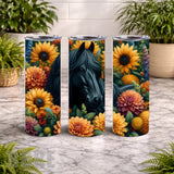 Floral Horse 13 20 OZ Wrap Mockup