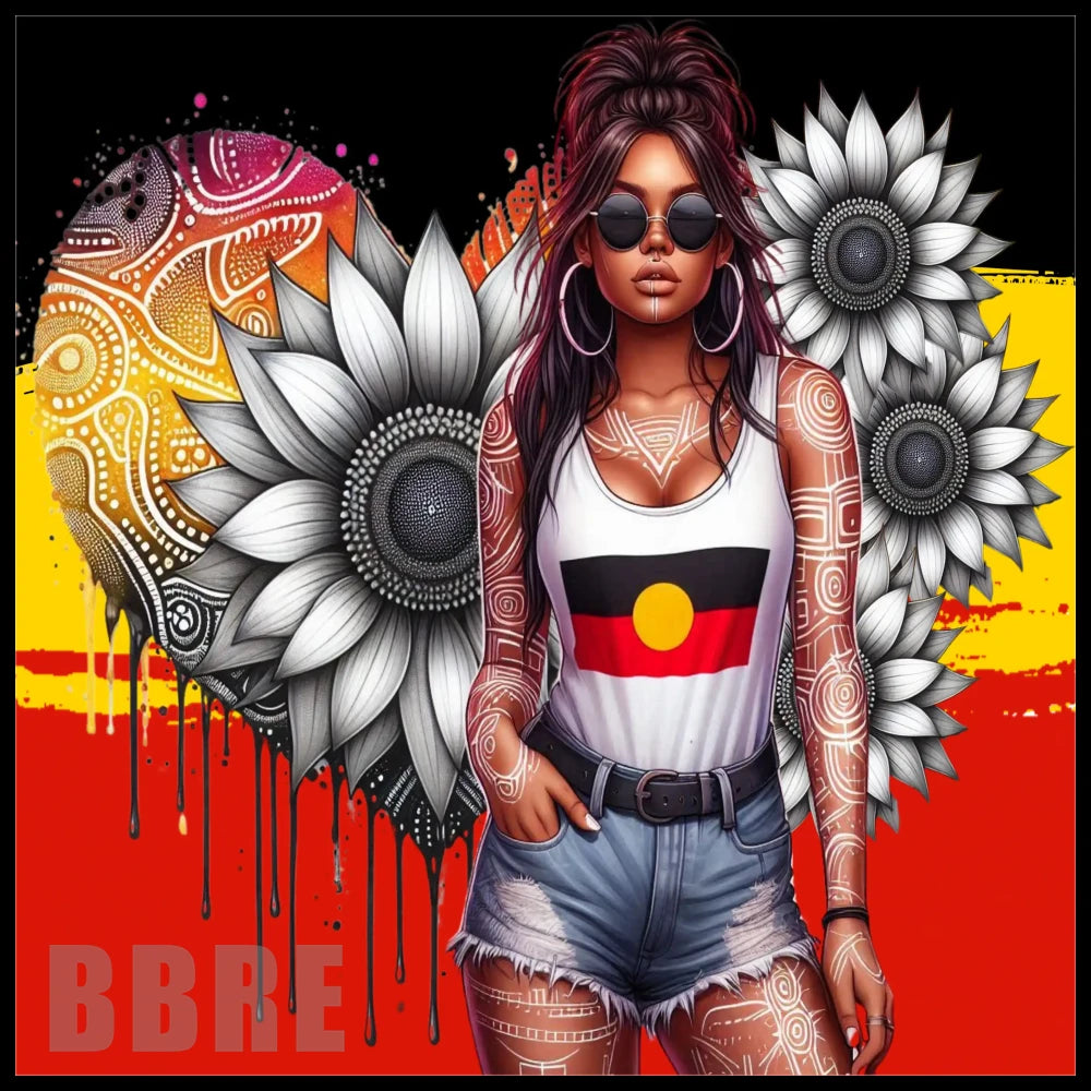 Sunflower Heart 20 OZ Sublimation Wrap