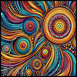 Colorful Swirls 20 OZ Sublimation Wrap