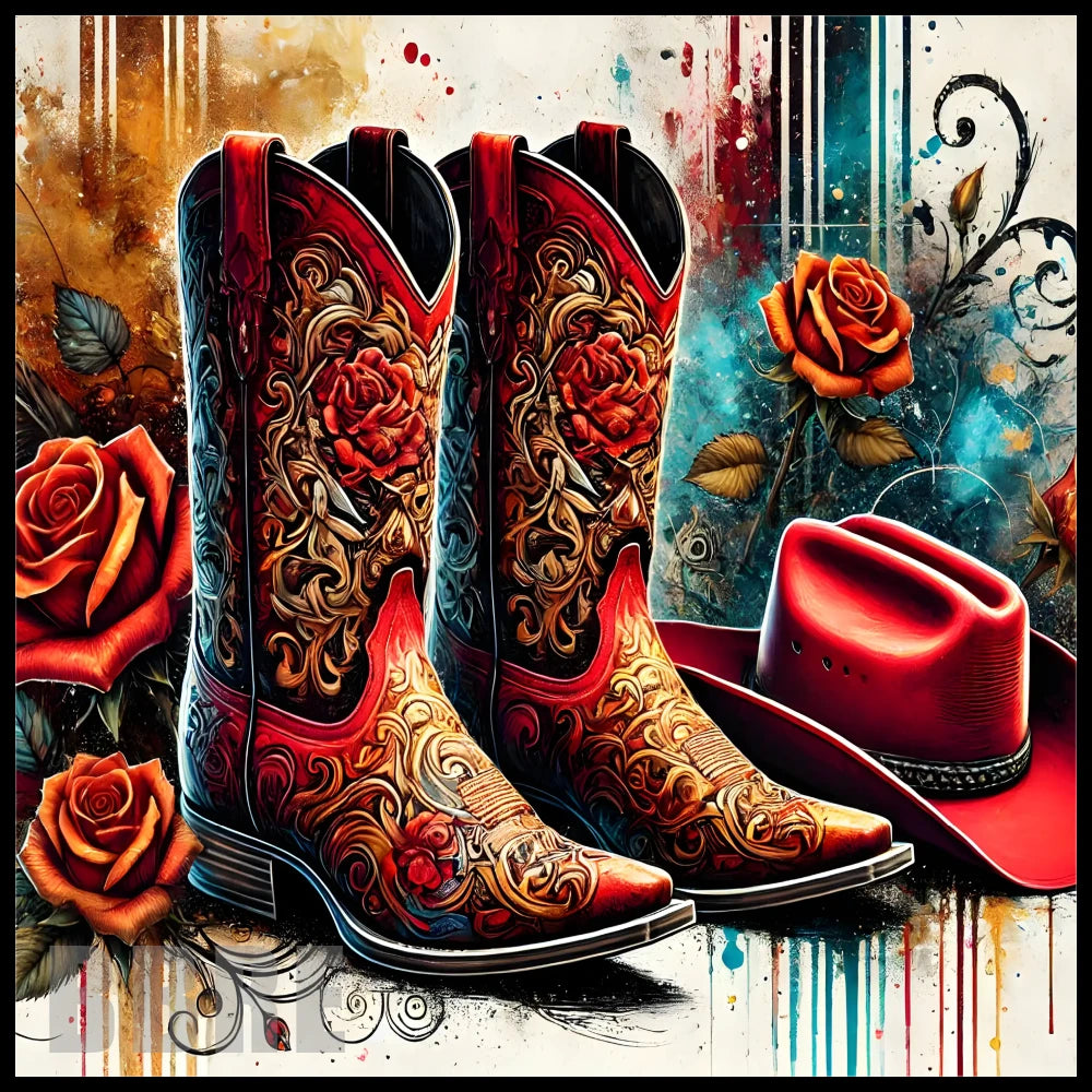 Cowboy Boots 3 20 OZ Sublimation Wrap