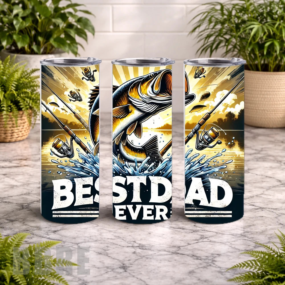Best Dad 20 OZ Wrap Mockup