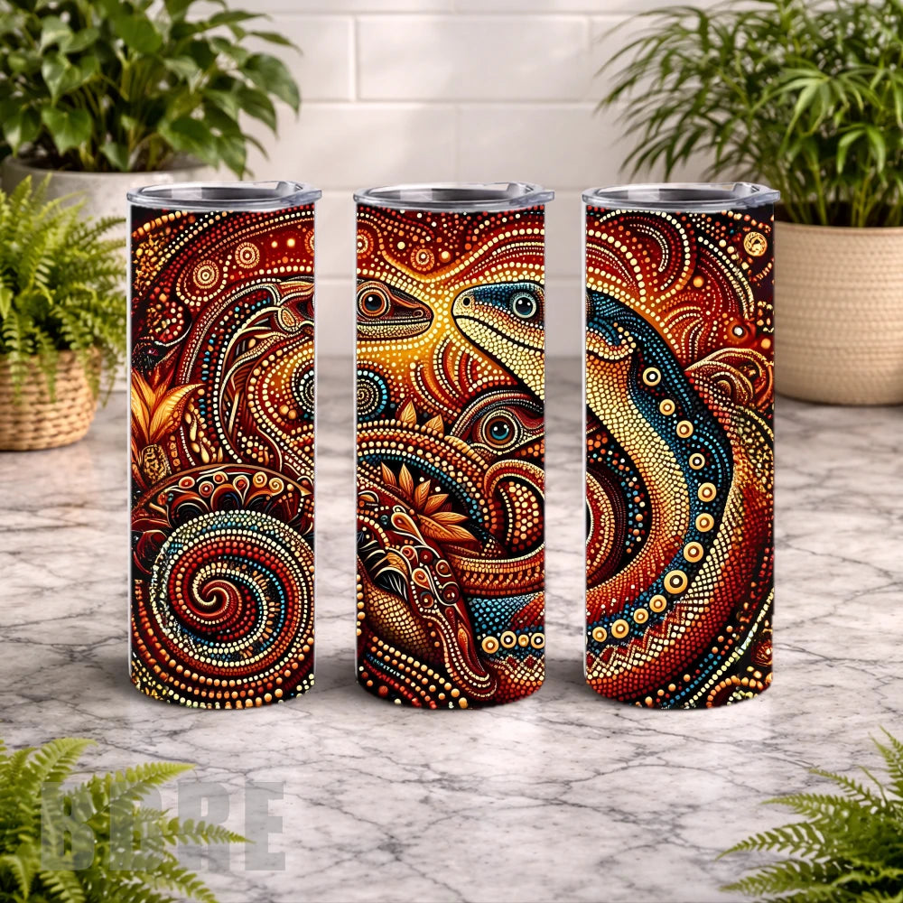 Lizard Dance 20 OZ Wrap Mockup