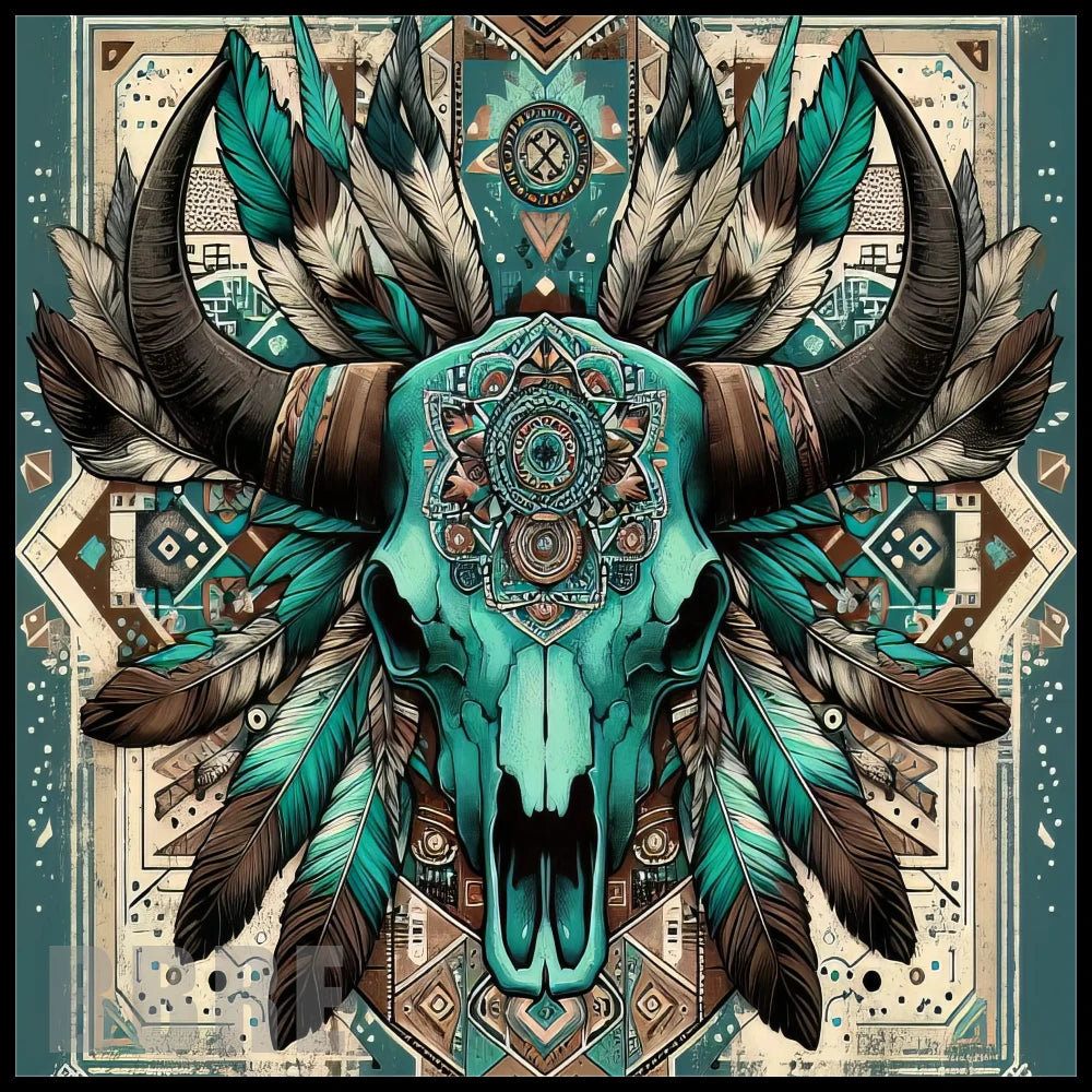 Tribal Skull 6 20 OZ Sublimation Wrap