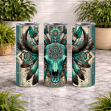 Tribal Skull 6 20 OZ Wrap Mockup