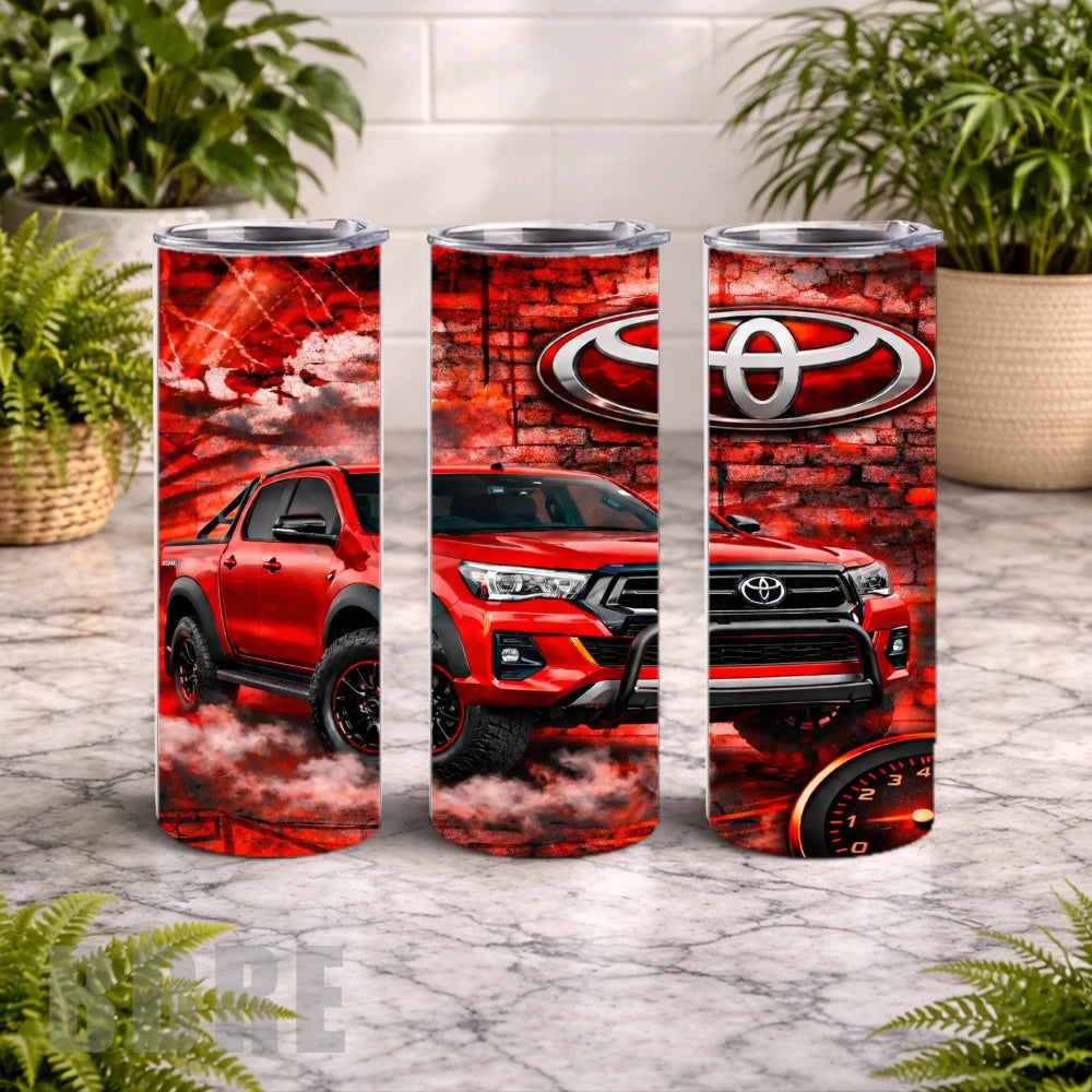 Red Truck 20 OZ Wrap Mockup