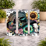 Floral Cowboy 2 20 OZ Wrap Mockup